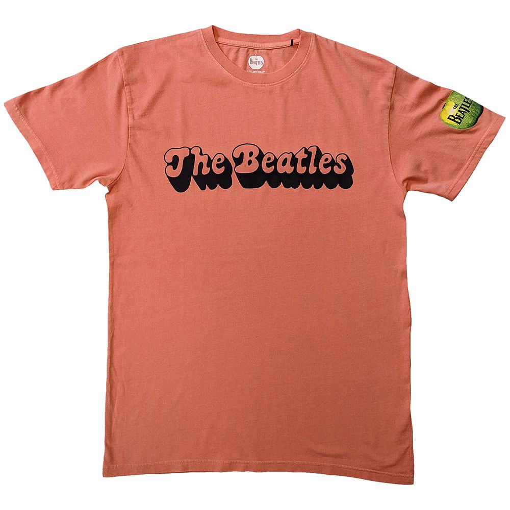 The Beatles - 70s Logo Heren T-shirt - Rood